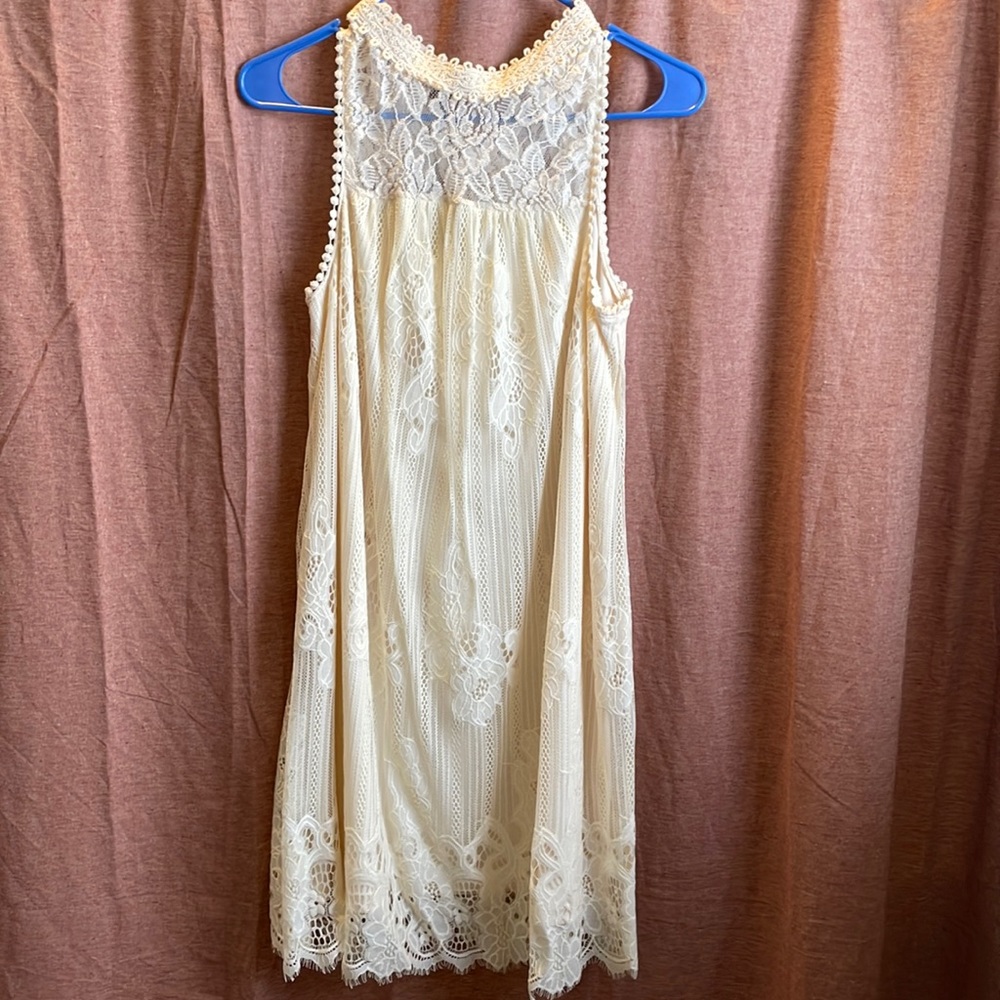 Cream Lace Dress